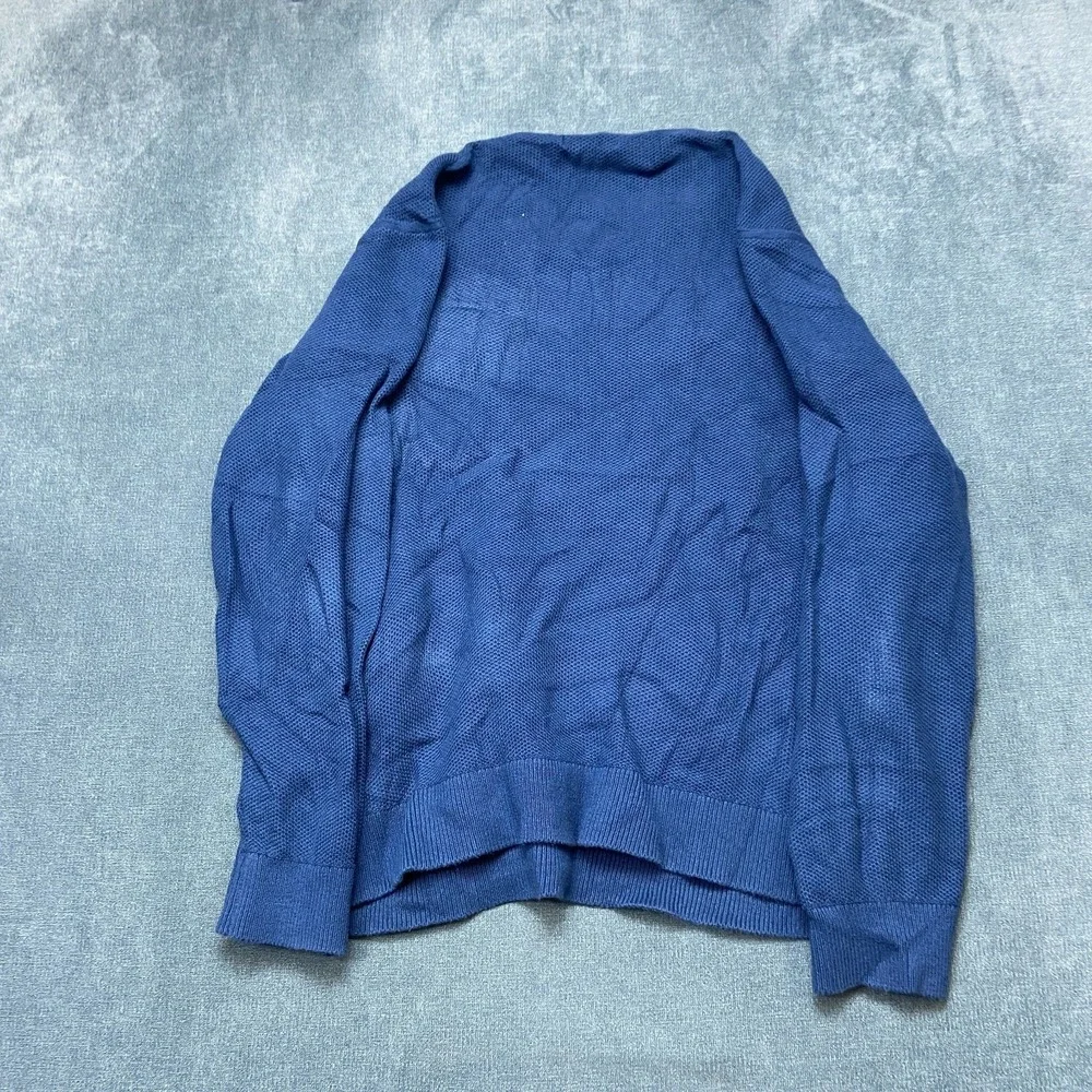 Banana Republic Sweater Men 2XL Blue Texture Knit Comfort Minimalist Casual Wear
